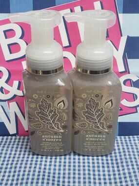 BBW Autumn Smores Gentle & Clean Foaming Hand Soap with Essential Oils 2 Pack